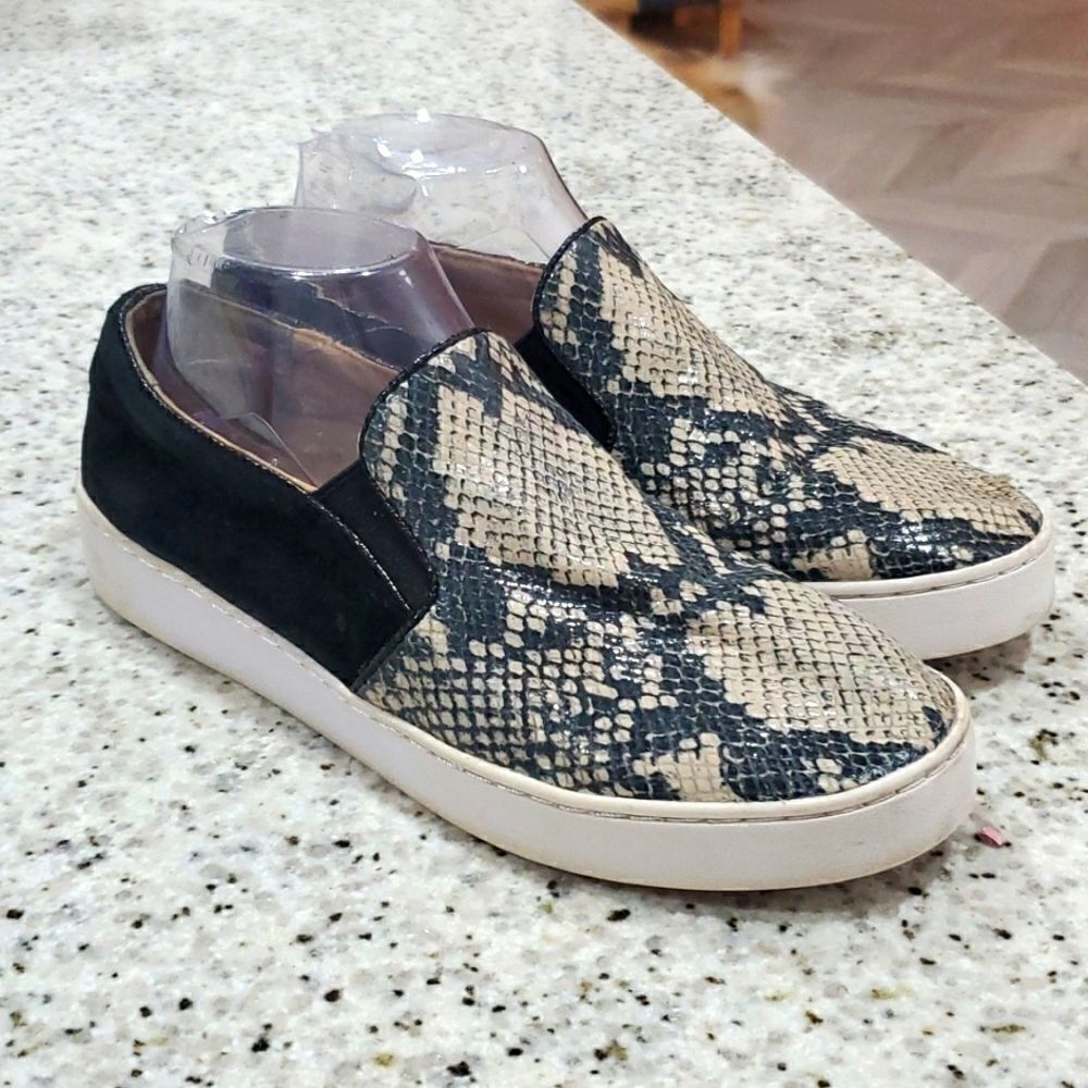 Vionic Women's Midi Snakskin Slip On Sneakers, Size 8.5